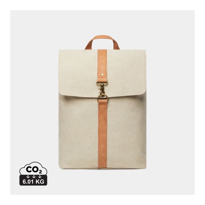 Mitarbeitergeschenk Rucksack Bosler mit Logodruck – 15 Zoll Laptopfach – Braun – nachhaltige Business Tasche für Firmen