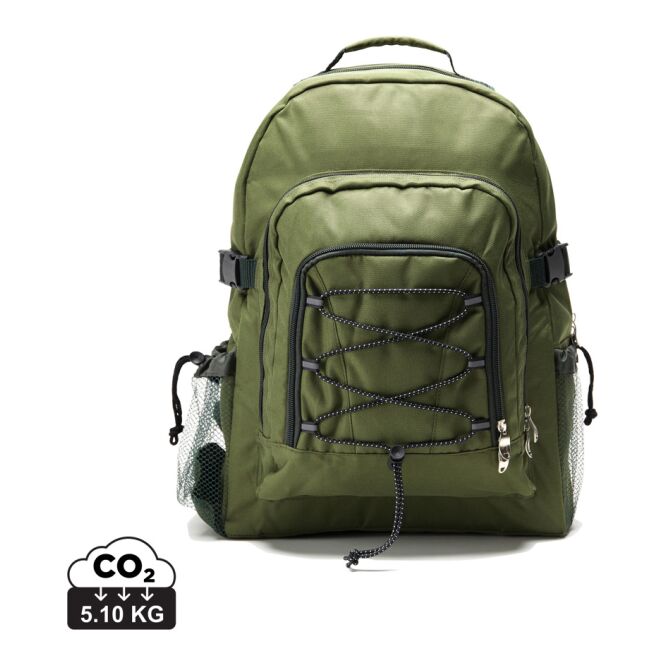 Mitarbeitergeschenk VINGA Parks Kühlrucksack mit Logodruck – Grün – geräumige Kühltasche für Firmenausflüge und Events