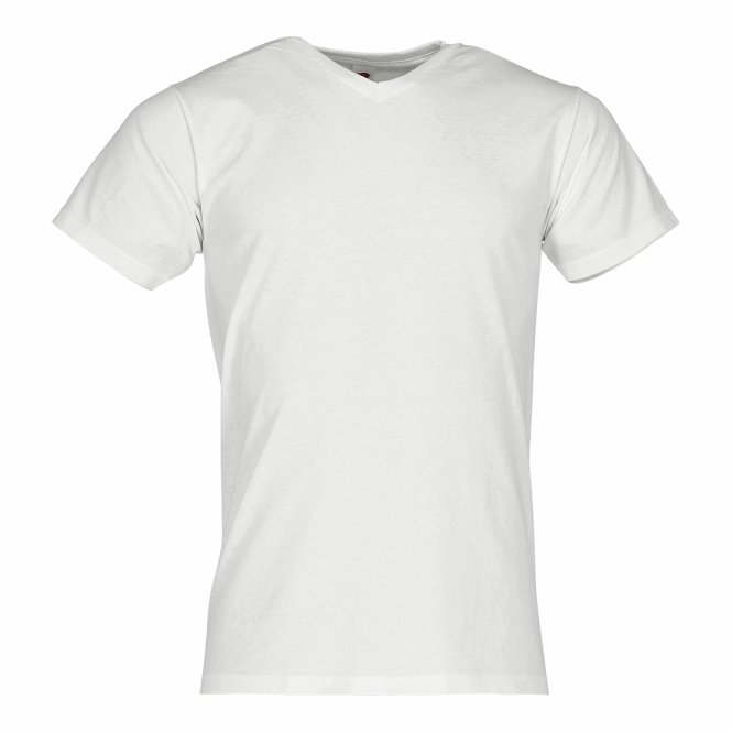 Werbeartikel T-Shirt Valueweight – weiß – mit Logodruck Baumwolle in S für den einheitlichen Firmenauftritt