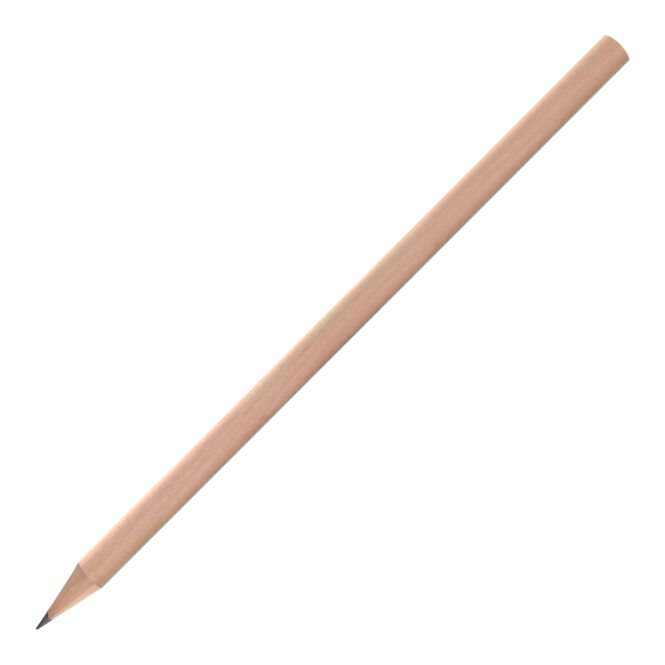 Werbeartikel Bleistift rund aus Holz mit Siebdruck – 17,5 cm – FSC zertifiziertes Schreibgerät für Messen und Büro