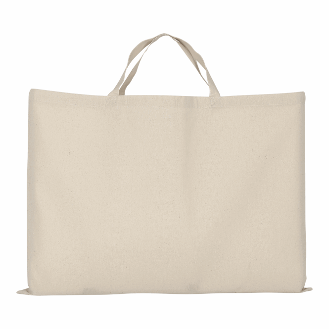 Werbeartikel TEXXILLA Big Bag mit Logodruck – 70x50 cm – Beige – OEKO-TEX zertifizierte Tragetasche für Messen und den Büroalltag