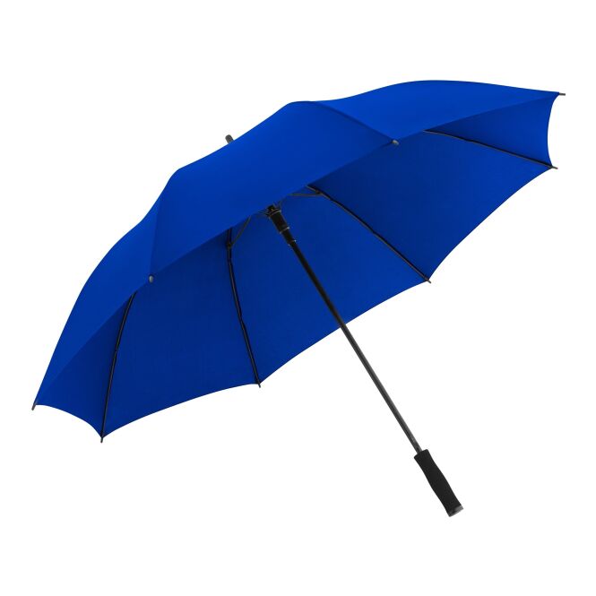 Werbeartikel Golfschirm doppler Hit XXL AC – blau – mit individuellem Logodruck Windproof Ø 130cm für Golf-Events & Business-Partner