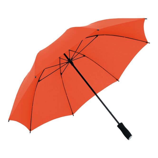 Werbeartikel Automatikschirm doppler Zero Explore – neonorange – mit individuellem Logodruck für herbstliche Promotion-Aktionen