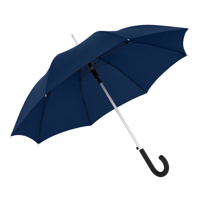 Kundengeschenk Automatikschirm doppler Alu Long AC – marineblau – mit individuellem Logodruck windproof für Hotellerie & Gastronomie
