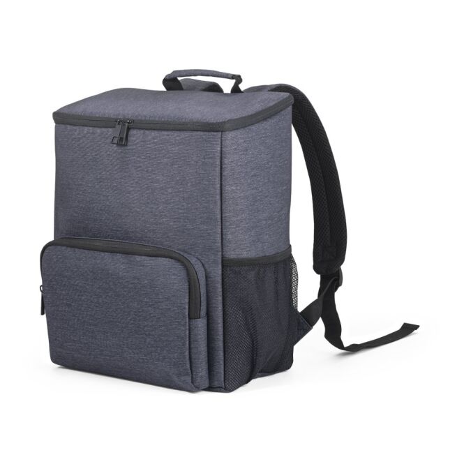Werbeartikel Boston Cooler isolierter Rucksack mit Logodruck – Blau – Thermo-Tasche für Outdoor-Events und Mitarbeiterausflüge