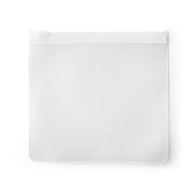 Werbeartikel Mehrzwecktasche MOORE – weiß – mit Logodruck 150 x 160 mm als praktisches Accessoire für Messe-Events