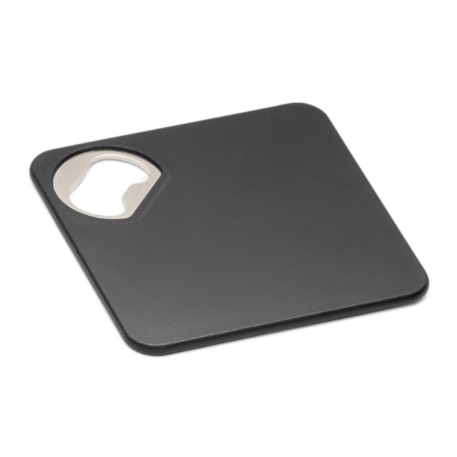 Gastro-Werbemittel Untersetzer FUNFAYE – schwarz – mit Logodruck 82x82x4mm als schützender Coaster für Gastronomie, Bars & Restaurants