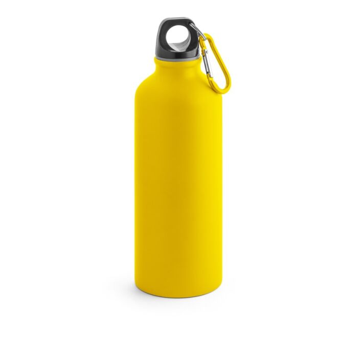 Werbeartikel Collina Aluminiumflasche mit Logodruck – 540 ml – Gelb – Trinkflasche für Unternehmen