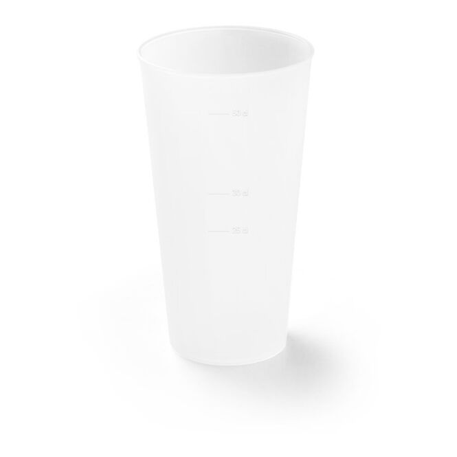 Messe-Giveaway KANE L. PP-Festivalbecher mit Logodruck – Transparent – 620 ml Mehrwegbecher für Events und Gastronomie
