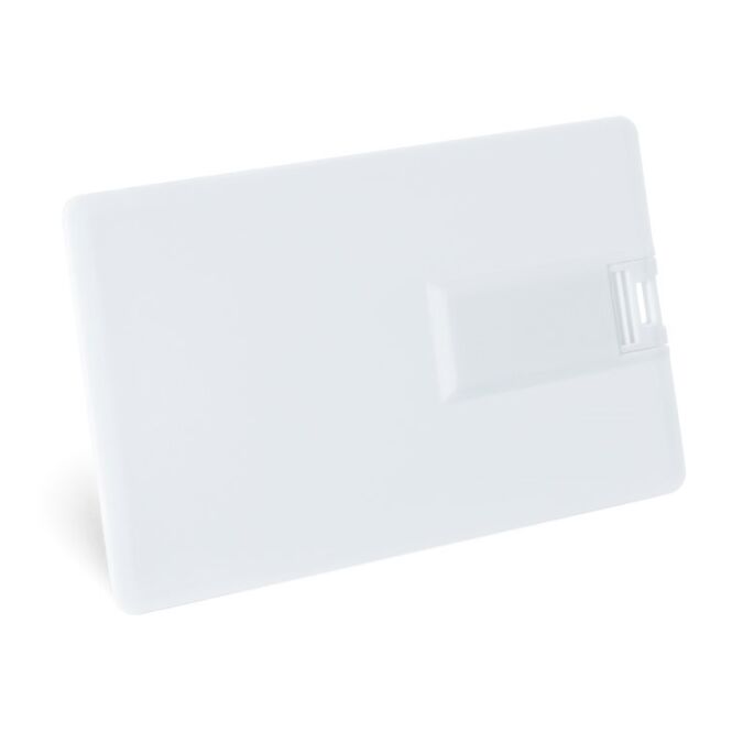 Werbeartikel USB-Stick Wallace 8GB mit Logodruck – 86x54x3 mm – Weiß – kompakter Datenträger mit 8GB Kapazität für Büro und Business