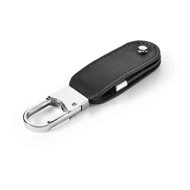 Premium-Werbegeschenk USB-Speicher Bragg 8GB mit Gravur – Schwarz – nützlicher Datenträger für Firmen und Büro