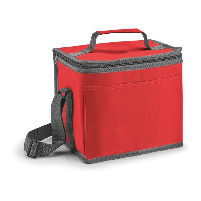 Werbeartikel Kühltasche Singapore 9l mit Logodruck – Rot – isolierte Tasche für Outdoor und Events
