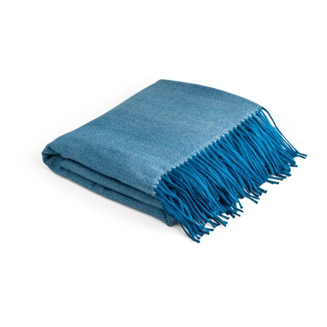 Werbeartikel Decke SMOOTH 1300x1500mm – blau – mit Logo bedruckt für Firmen-Events