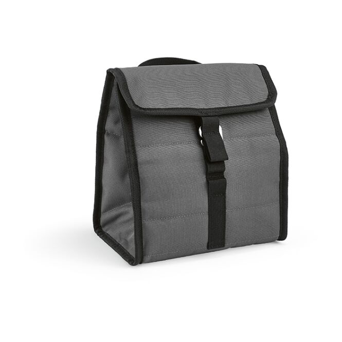 Werbeartikel Kühltasche Reykjavik 9L aus rPET mit Logodruck – Grau – nachhaltige Kühllösung für Business Events