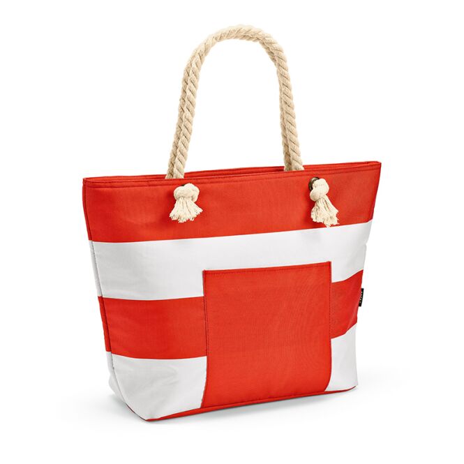 Werbeartikel Athens 15L Kühltasche mit Logodruck – Rot – nachhaltige Kühltasche für Firmenevents und Messen