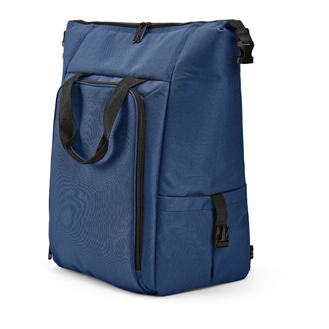 Werbeartikel Dublin 28L Kühltasche aus rPET mit Logodruck – Blau – nachhaltige Kühltasche für Firmen Events und Messen
