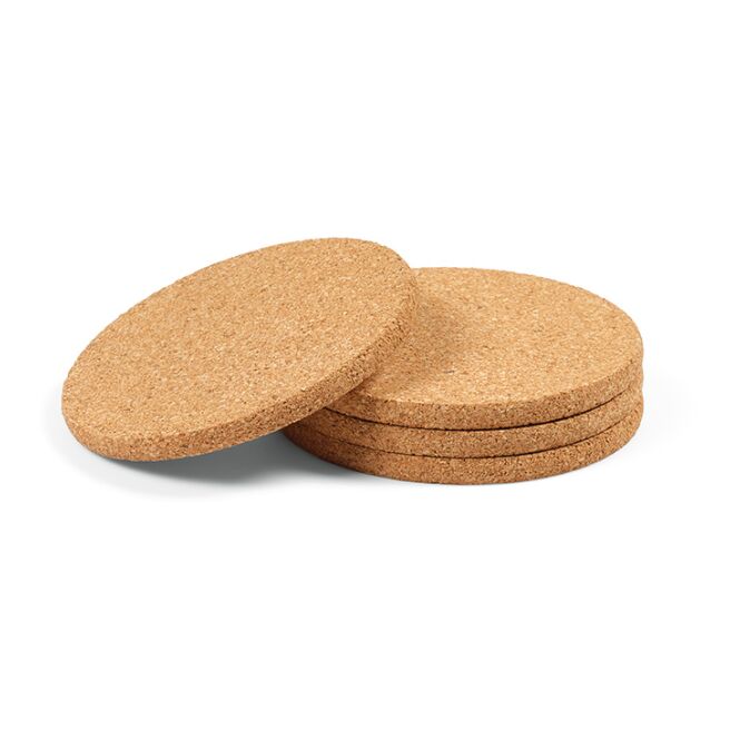 Gastro-Werbemittel Modigliani Untersetzer Modigliani – beige – mit Logo bedruckt 4 Stück 10cm nachhaltiger schützender Coaster für Gastronomie