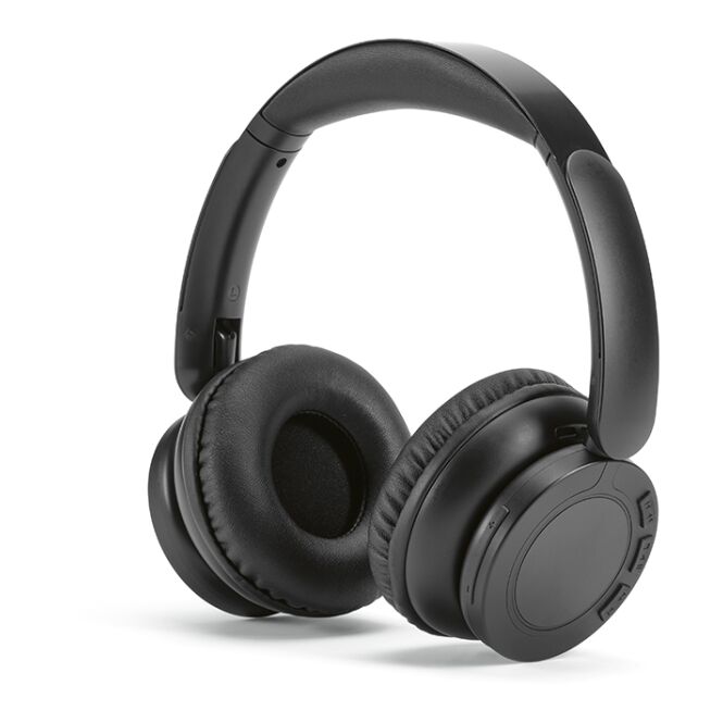 Mitarbeitergeschenk Echo Deep Kopfhörer mit Logodruck – Schwarz – Over-Ear Audio-Technik für Büro und Konferenzen