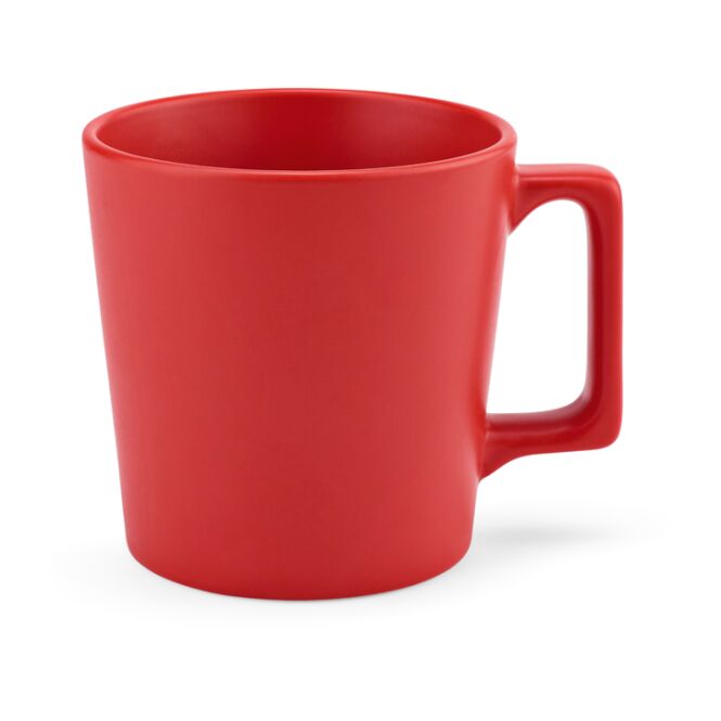 Werbeartikel Kaffeebecher Thames 350 – rot – mit Logodruck 360 ml für die Büroküche