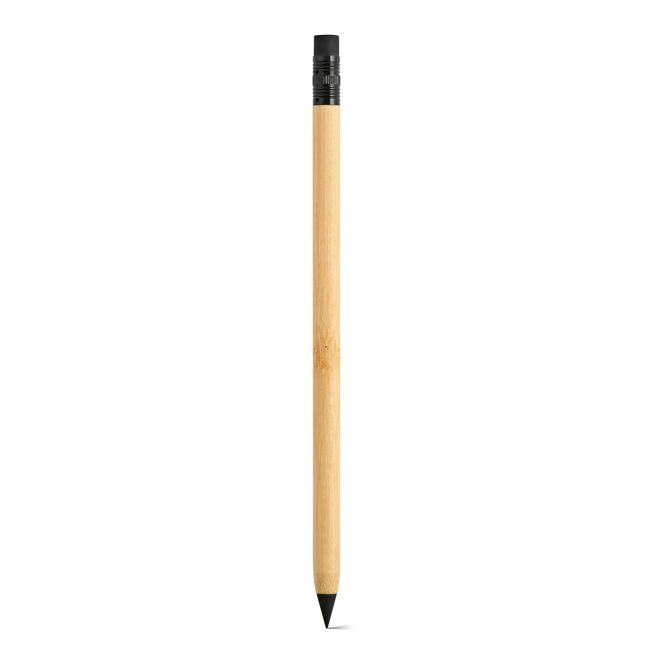 Werbeartikel Kerouac tintenloser Stift mit Lasergravur – Beige – nachhaltiges Schreibgerät für Messen und Büro