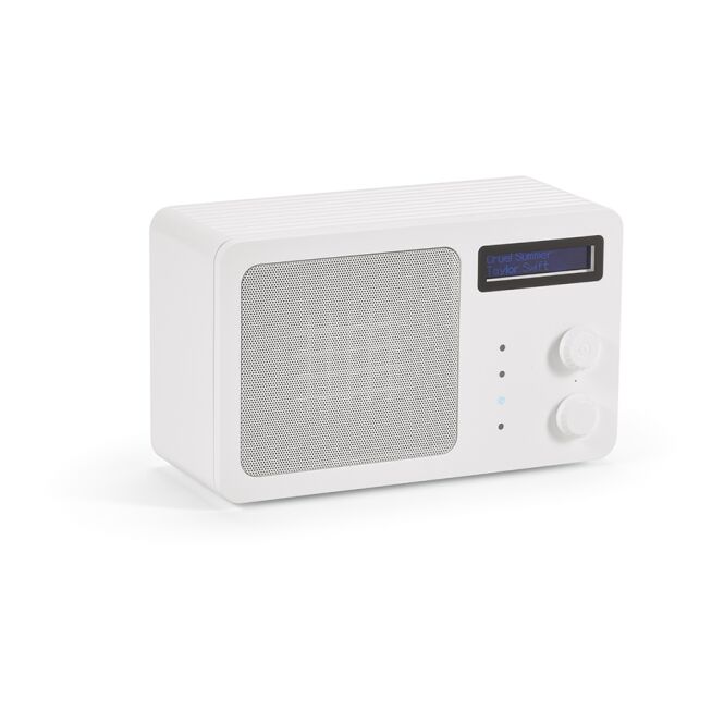 Premium-Werbeartikel Soundview Lautsprecher – weiß – mit Logo bedruckt 15W Bluetooth TWS 3600mAh 10 Std Spielzeit nachhaltig