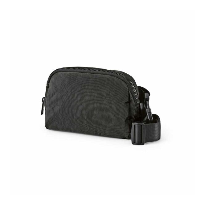 Werbeartikel Singapore Gürteltasche 1,5L mit Logodruck – Schwarz – nachhaltiges Accessoire für Firmenevents und Mitarbeiter
