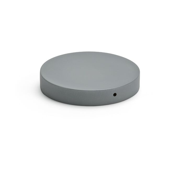 Premium-Werbegeschenk Lovelace Wireless Charger mit Gravur – Grau – 15W Ladestation für Büros und Konferenzräume