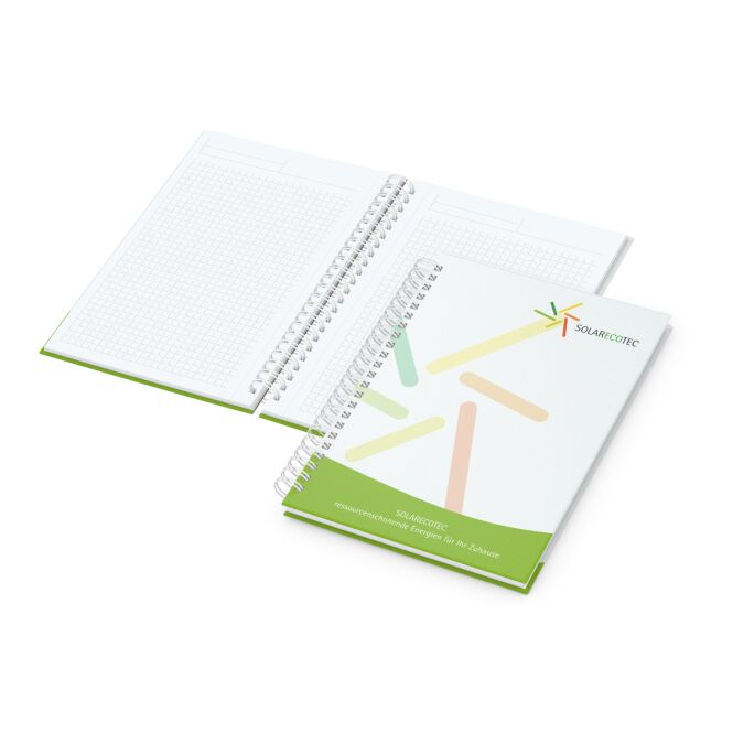 Kundengeschenk Notizbuch Bizz-Book Cover-Star – DIN A5 – mit Logo bedruckt für den Büroalltag