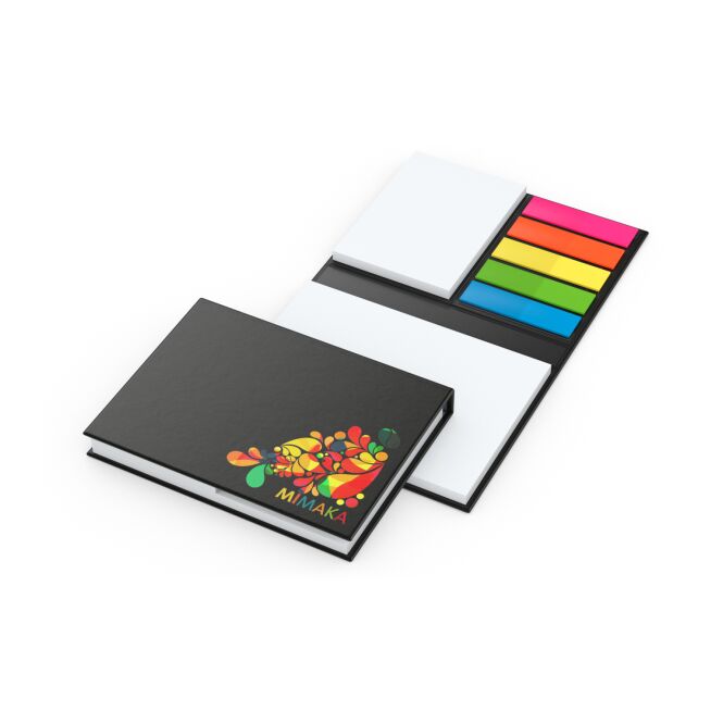 Werbemittel Haftnotiz-Set London Bookcover mit Logodruck – 105x78 mm – funktionales Organisationsmittel für Büro und Geschäftsausstattung