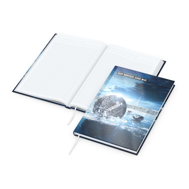 Kundengeschenk Notizbuch Note-Book – DIN A5 – mit Logo bedruckt für den Büroalltag