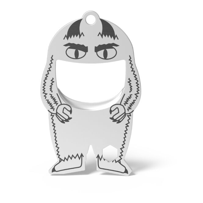 Werbeartikel Richartz Flaschenöffner Fred Monster mit Gravur – Silber – multifunktionales Tool für Firmen