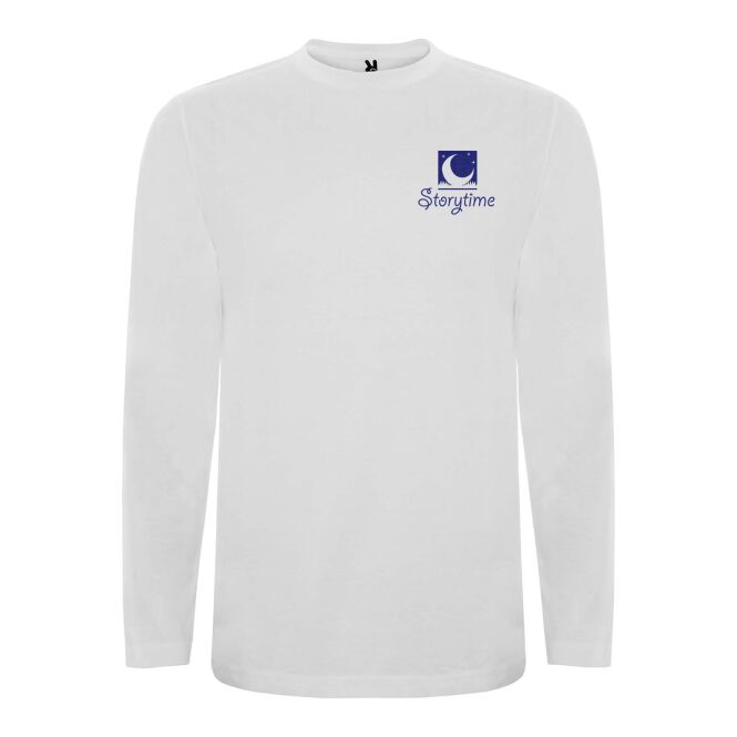 Werbeartikel Langarm-T-Shirt Extreme – weiss – mit Logo bedruckt 48h Express-Druck 160 g/m2