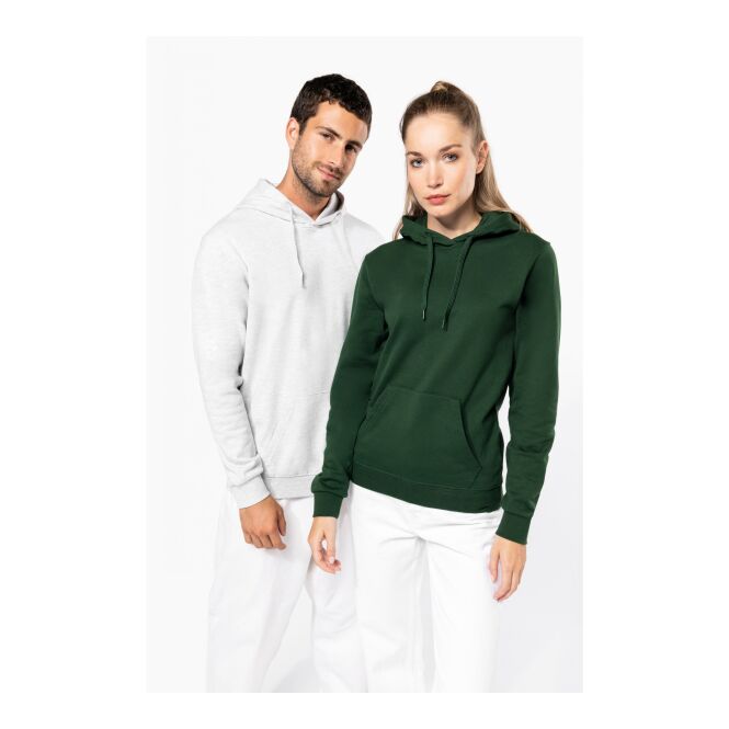 Corporate Fashion nachhaltiger Unisex Hoodie – weiß – mit Logo bedruckt Gr. XS