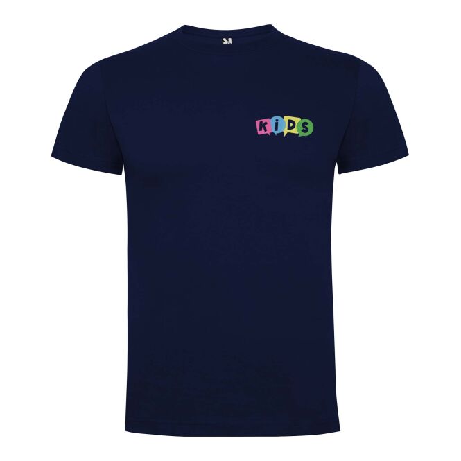 48h Express-Druck Werbeartikel Dogo Premium T-Shirt für Kinder – Navy Blue – 11/12 – mit Logo bedruckt