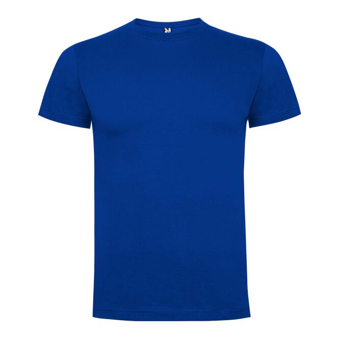 Firmengeschenk Dogo Premium T-Shirt mit Express-Logodruck – Blau – Gr. 7/8 – Textilien für Mitarbeiter und Business