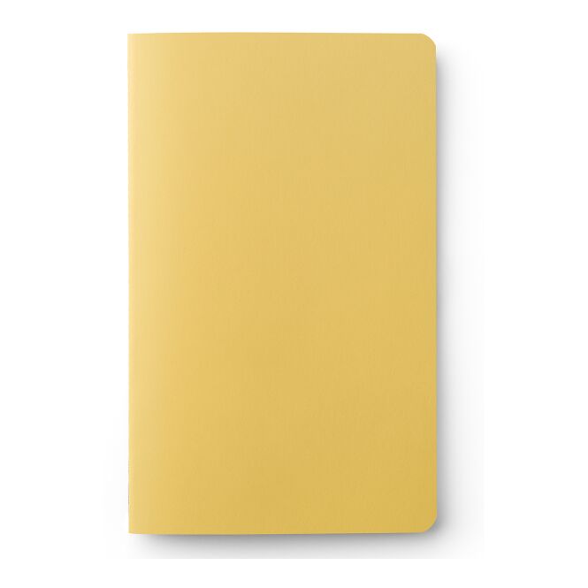 Mitarbeitergeschenk Notizbuch Mishmash MM01 Plus – gelb – mit Logodruck 130x210mm FSC-Papier Made in Italy nachhaltiges Journal