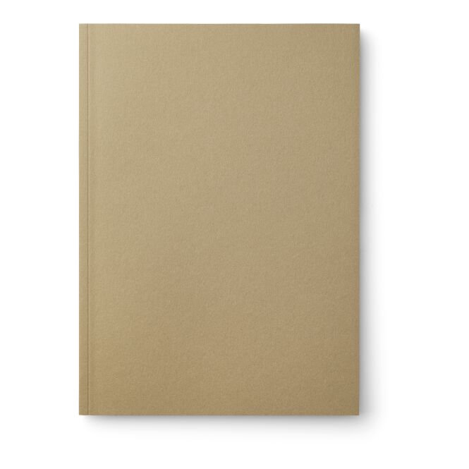Kundengeschenk Notizbuch Medium mishmash MM02 – beige – mit Logo bedruckt für den Büroalltag nachhaltig