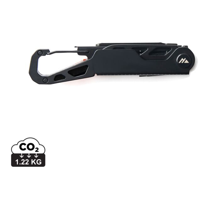Mitarbeitergeschenk Multitool Nordic Drift Adventure – schwarz – mit edler Gravur, 12 Funktionen, vielseitiges Multifunktionswerkzeug