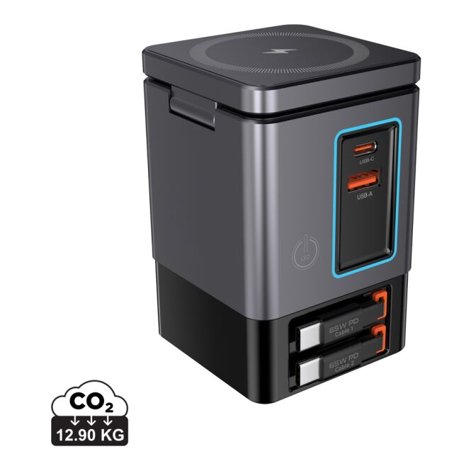Urban Vitamin Sacramento 105W GaN Charger mit einz. Kabeln