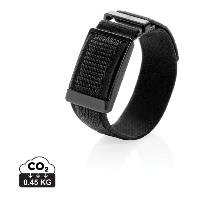 Mitarbeitergeschenk Fitnessarmband Endo – schwarz – hochwertig lasergraviert 12 Tage Akkulaufzeit smarter Aktivitätstracker