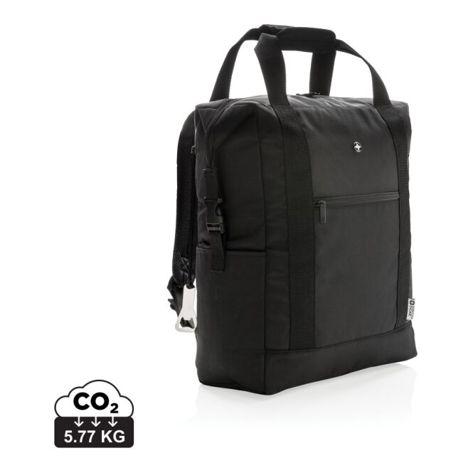 Kundengeschenk XXL Kühltasche mit Logodruck – PEVA Isolierung – Schwarz – isolierte Tragetasche für Firmenveranstaltungen