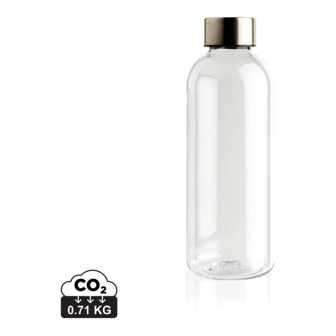 Werbeartikel Sportflasche mit Metalldeckel – weiß – bedruckbar 620ml PETG BPA-frei für Sportevents & Turniere