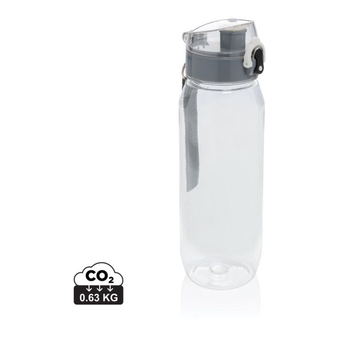 Sport-Werbemittel Yide Wasserflasche – weiß – bedruckbar 800ml nachhaltig auslaufsicher BPA-frei mit Griff für Sportevents