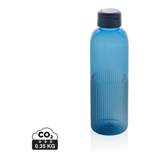 Sport-Werbemittel Wasserflasche Ripple RCS rPET – blau – mit Logo bedruckt 750ml nachhaltig auslaufsicher für Sportevents & Turniere