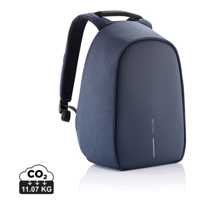 Mitarbeitergeschenk Rucksack Bobby Hero XL – marineblau-anthrazit – mit Logodruck, nachhaltiger Backpack mit Laptopfach für das Onboarding