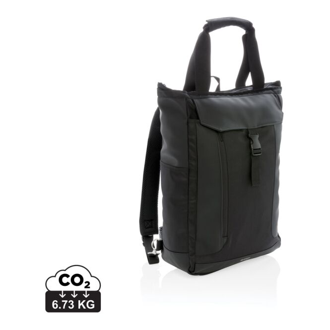 Firmengeschenk Laptop-Tasche 15 Zoll mit Logodruck – Schwarz – multifunktionale Computertasche für Business und Büro