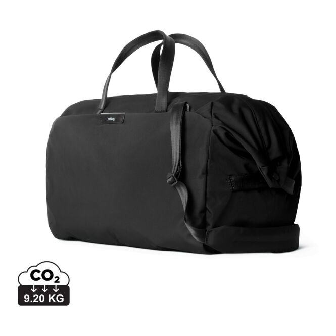 Firmengeschenk Reisegepäck Bellroy Classic Weekender – schwarz – mit Logo bestickt 45L robuster Koffer für Geschäftsreisen