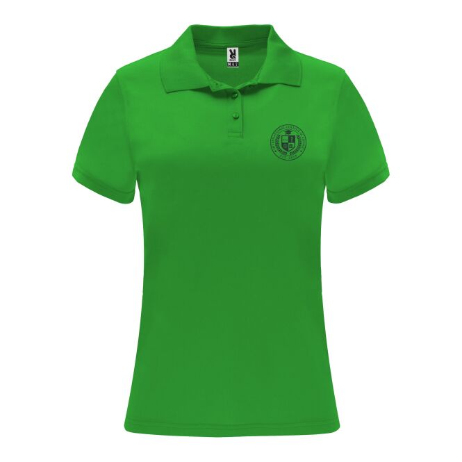 Teamkleidung Damen-Poloshirt Monzha – farngrün – mit hochwertigem Stick 48h Express-Druck Gr. M