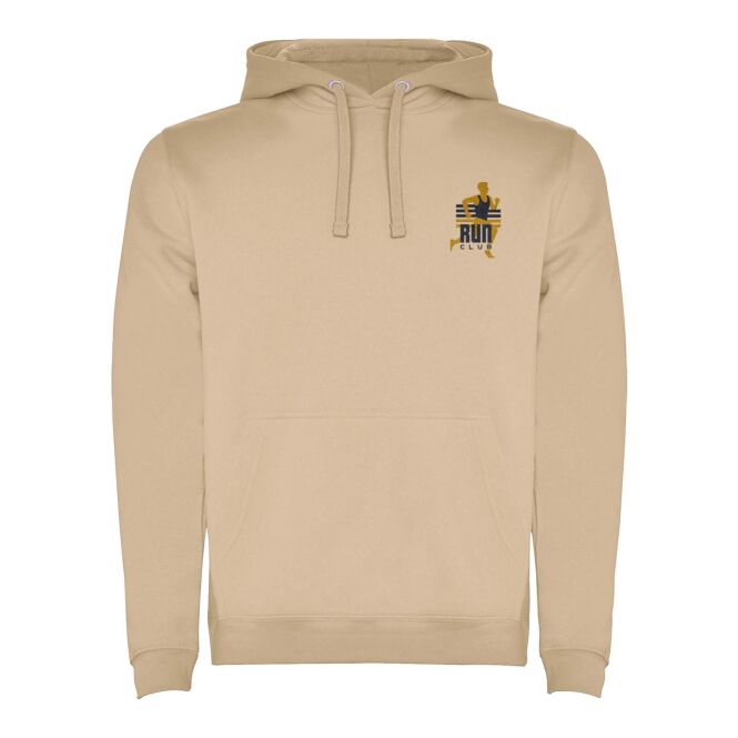 Firmenkleidung Hoodie Urban – sand meliert – bedruckbar 48h Express-Druck Gr. S