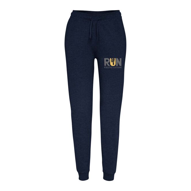 Arbeitskleidung Sporthose Adelpho – navy blue – mit Logo bedruckt 48h Express-Druck mit verstellbarem Bund und Seitentaschen Gr. M